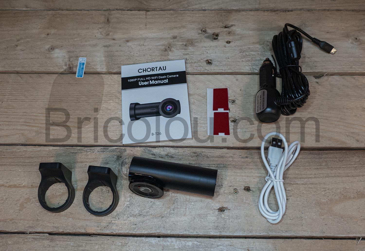 CHORTAU Dashcam tube Voiture WiFi Full HD 1080P Camera Embarquee CHORTAU Dashcam tube Voiture WiFi Full HD 1080P Caméra Embarquée