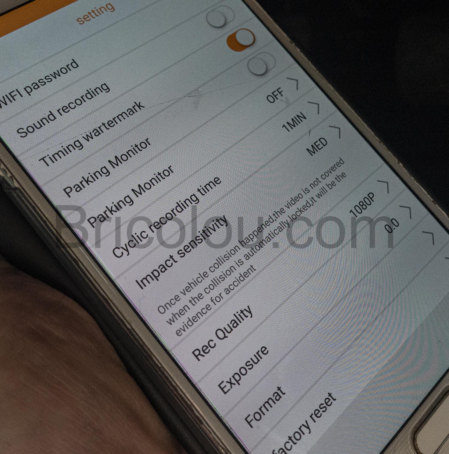 CHORTAU Dashcam tube Voiture WiFi Full HD 1080P CHORTAU Dashcam tube Voiture WiFi Full HD 1080P