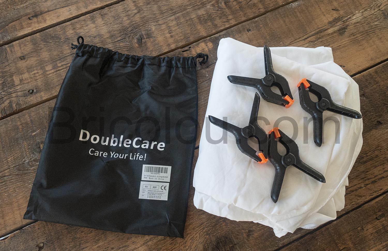 DoubleCare blanc 2m 3m Studio Photo Mousseline Lavable Rideau Toile Pinces DoubleCare blanc 2m 3m Studio Photo Mousseline Lavable Rideau Toile Pinces