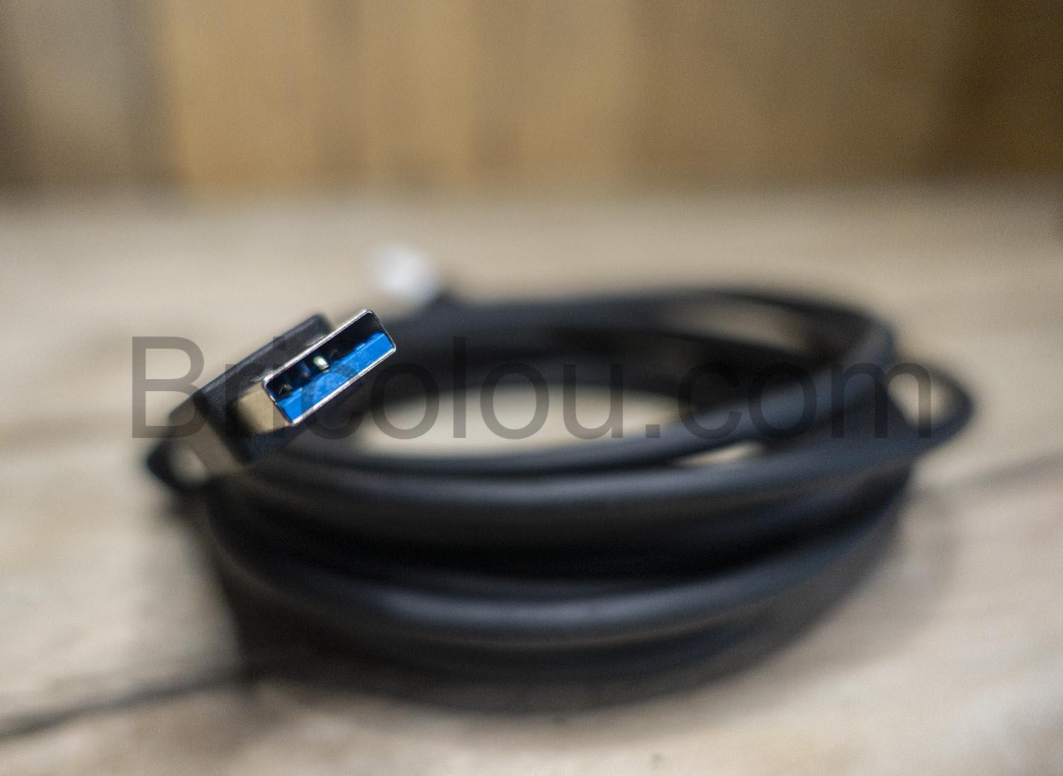 JeoPoom 5m Cable USB 3.2 Gen 5Gbs 3A Type C JeoPoom 5m Câble USB 3.2 Gen 5Gbs 3A Type C