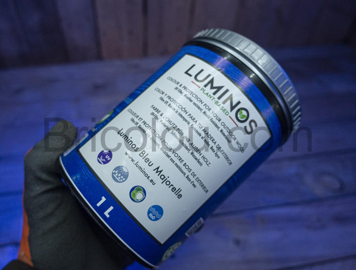 LUM1102 Bleu Majorelle Lasure Bio bois exterieur eau LUM1102 Bleu Majorelle Lasure Bio bois extérieur eau