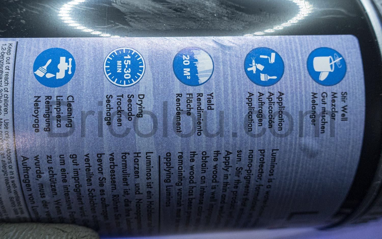 Luminos LUM1102 Majorelle Lasure Bio bois exterieur eau Luminos LUM1102 Majorelle Lasure Bio bois extérieur eau