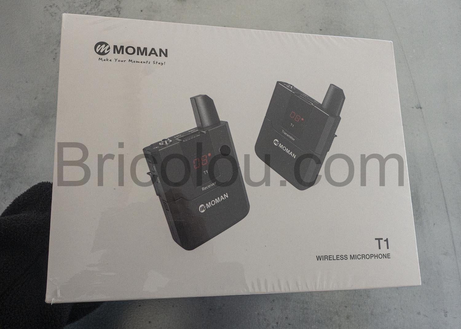 MOMAN HF WMic T1 Microphone Cravate sans Fil UHF Emetteur Recepteur 16 canaux Transmission 50m MOMAN HF WMic T1 Microphone Cravate sans Fil UHF Émetteur Récepteur 16 canaux Transmission 50m