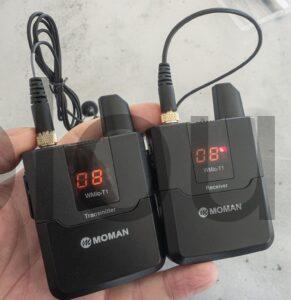 MOMAN Micro HF WMic T1 Microphone Cravate sans Fil Emetteur Recepteur 16 canaux Transmission 50m MOMAN Micro HF WMic T1 Microphone Cravate sans Fil Émetteur Récepteur 16 canaux Transmission 50m
