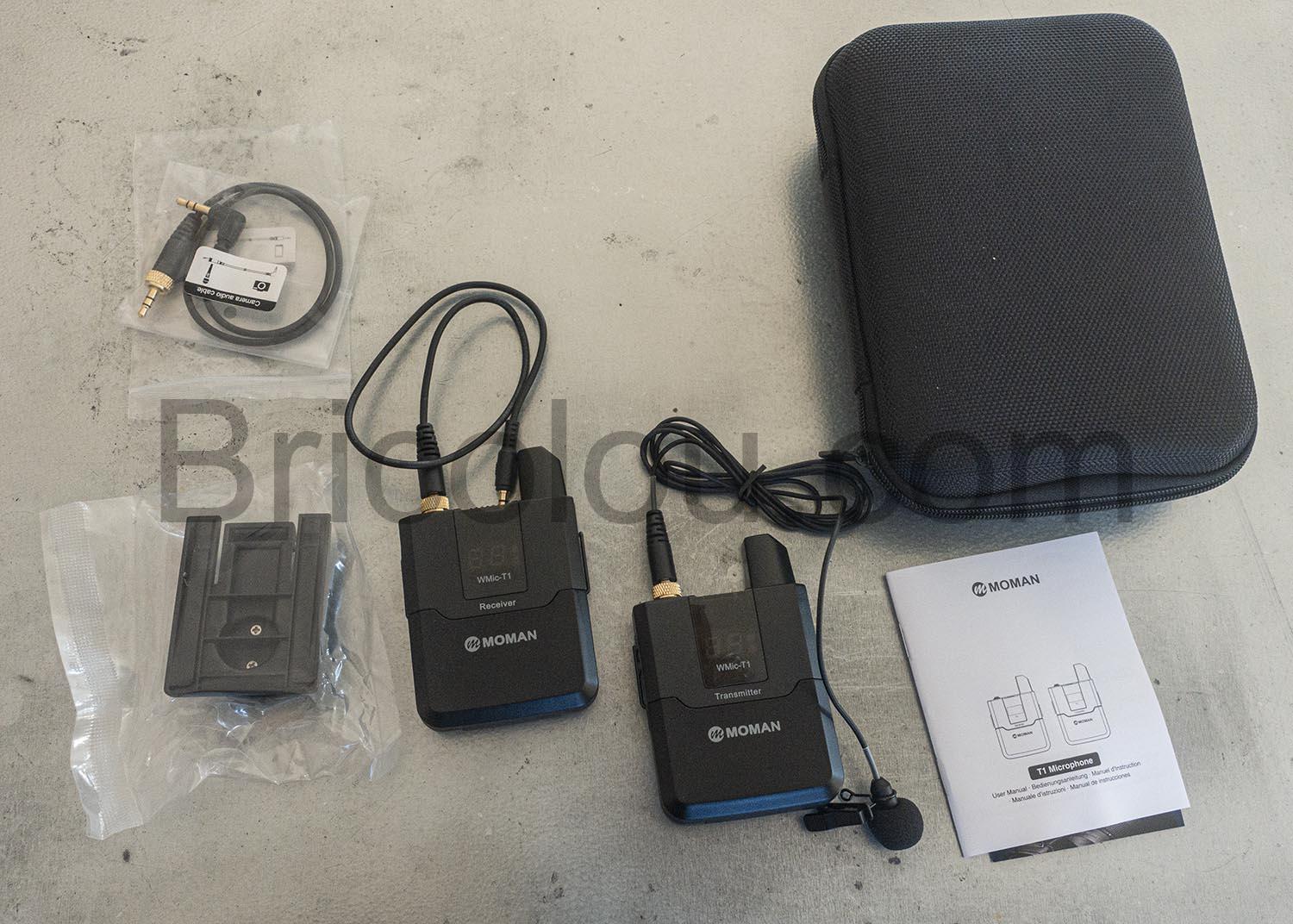 MOMAN Micro HF WMic T1 Microphone Cravate sans Fil UHF Emetteur Recepteur 16 canaux Transmission MOMAN Micro HF WMic T1 Microphone Cravate sans Fil UHF Émetteur Récepteur 16 canaux Transmission