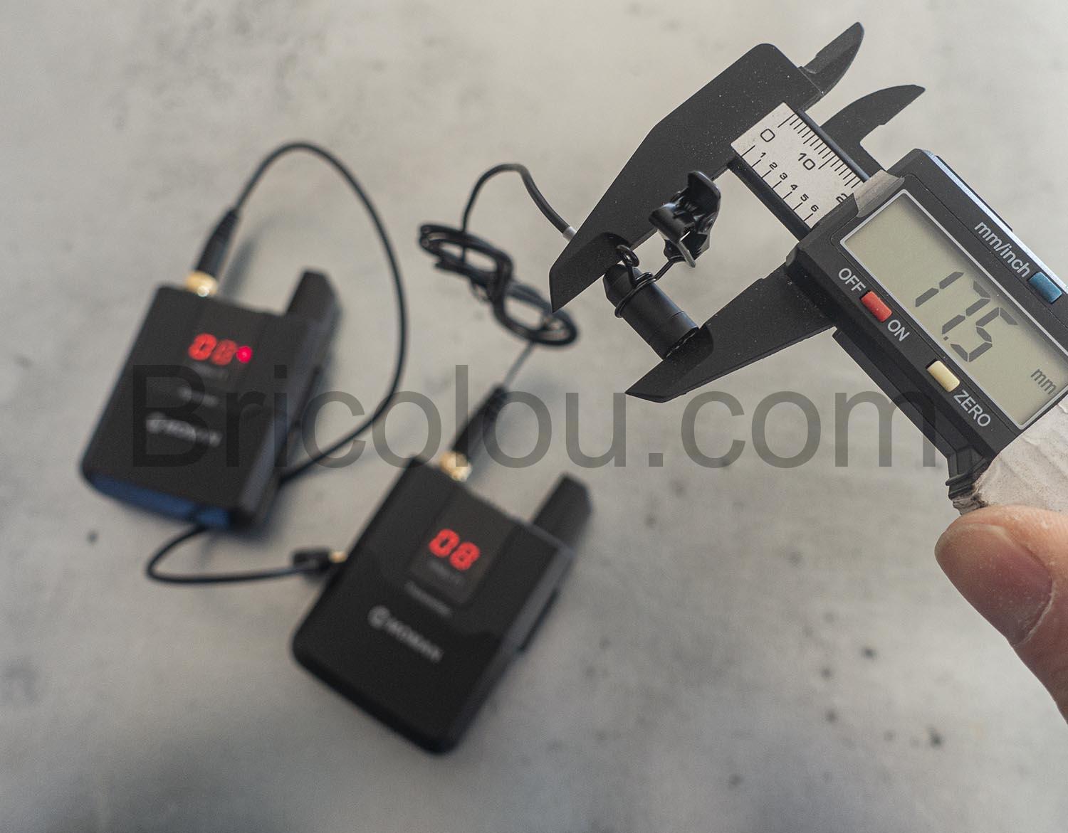 MOMAN Micro HF WMic T1 Microphone Cravate sans Fil UHF Emetteur Recepteur Transmission 50m MOMAN Micro HF WMic T1 Microphone Cravate sans Fil UHF Émetteur Récepteur Transmission 50m