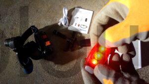 PEMOTech Lampe Frontale Rechargeable Torche LED Blanc Rouge PEMOTech Lampe Frontale Rechargeable Torche LED Blanc Rouge