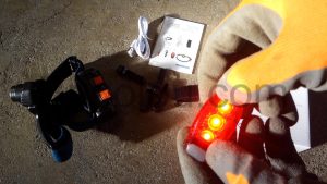 PEMOTech Lampe Frontale Rechargeable Torche LED Blanc Rouge