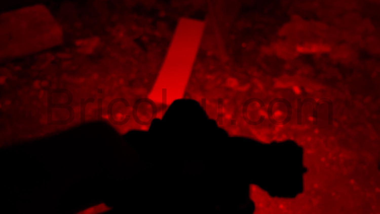 PEMOTech Lampe Frontale Rechargeable Torche LED Rouge PEMOTech Lampe Frontale Rechargeable Torche LED Rouge