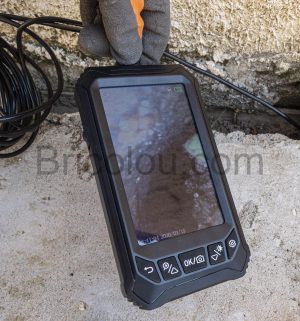 SGAINUL Endoscope double Caméra Objectif 1080P Ecran IPS 5 Pouces LED Réglables Carte 32 Go