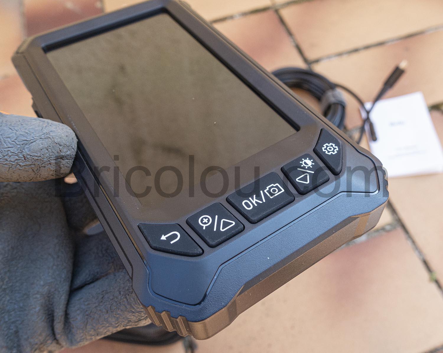 SGAINUL Endoscope double Camera Objectif Ecran IPS 5 Pouces LED Reglables IP67 Carte 32 Go cable 5m SGAINUL Endoscope double Caméra Objectif Ecran IPS 5 Pouces LED Réglables IP67 Carte 32 Go câble 5m