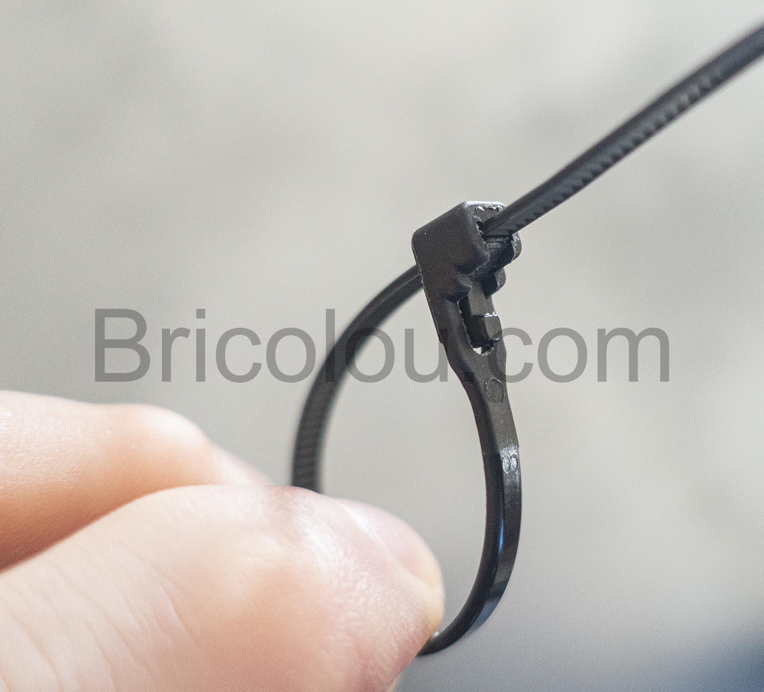 Serre-Câble Reutilisable Set de 10 Colliers de Serrage pour Cables
