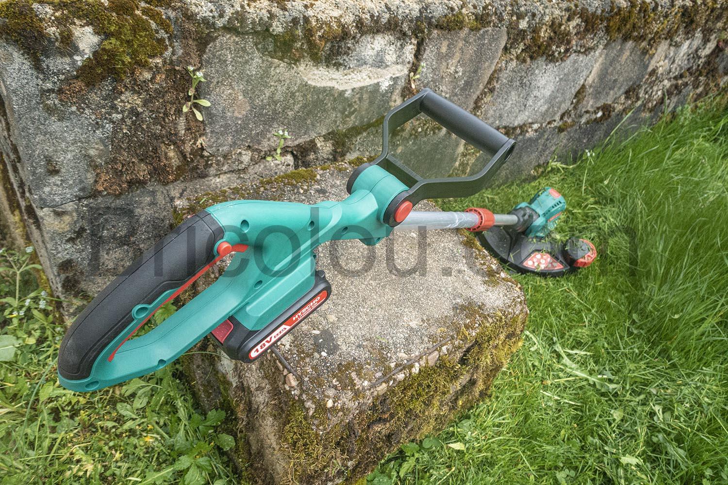 HYECHO Coupe Bordure Electrique Sans Fil 18V Batterie Chargeur debroussailleuse roto fil HYECHO Coupe Bordure Electrique Sans Fil 18V Batterie Chargeur débroussailleuse roto fil