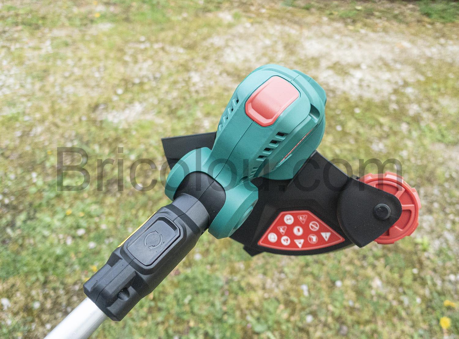 HYECHO Coupe Bordure Electrique Sans Fil 18V Batterie debroussailleur roto fil HYECHO Coupe Bordure Electrique Sans Fil 18V Batterie débroussailleur roto fil