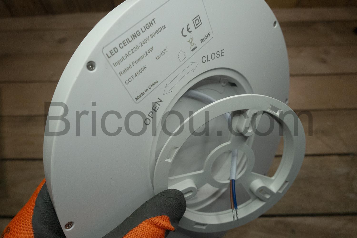 IAB Plafonnier LED 24W 4500K Lampe Plafond IP44 IAB Plafonnier LED 24W 4500K Lampe Plafond IP44