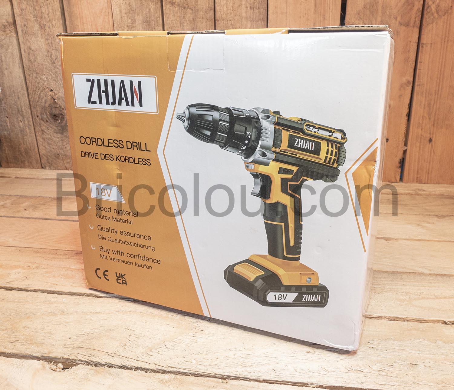 5805T ZHJAN Perceuse Visseuse sans Fil Perceuse Electrique percussion LED 21V 5805T ZHJAN Perceuse Visseuse sans Fil Perceuse Electrique percussion LED 21V