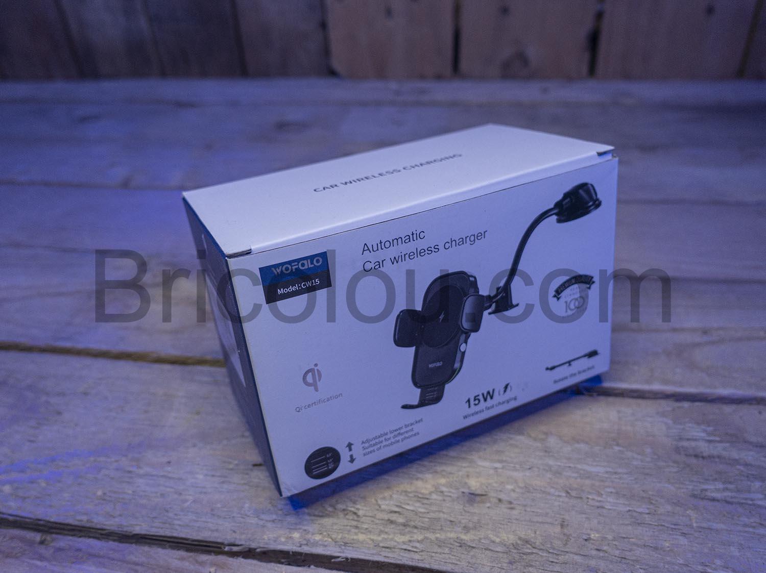 WOFALO 15W Support Telephone Smartphone Voiture Chargeur sans Fil Induction WOFALO 15W Support Téléphone Smartphone Voiture Chargeur sans Fil Induction