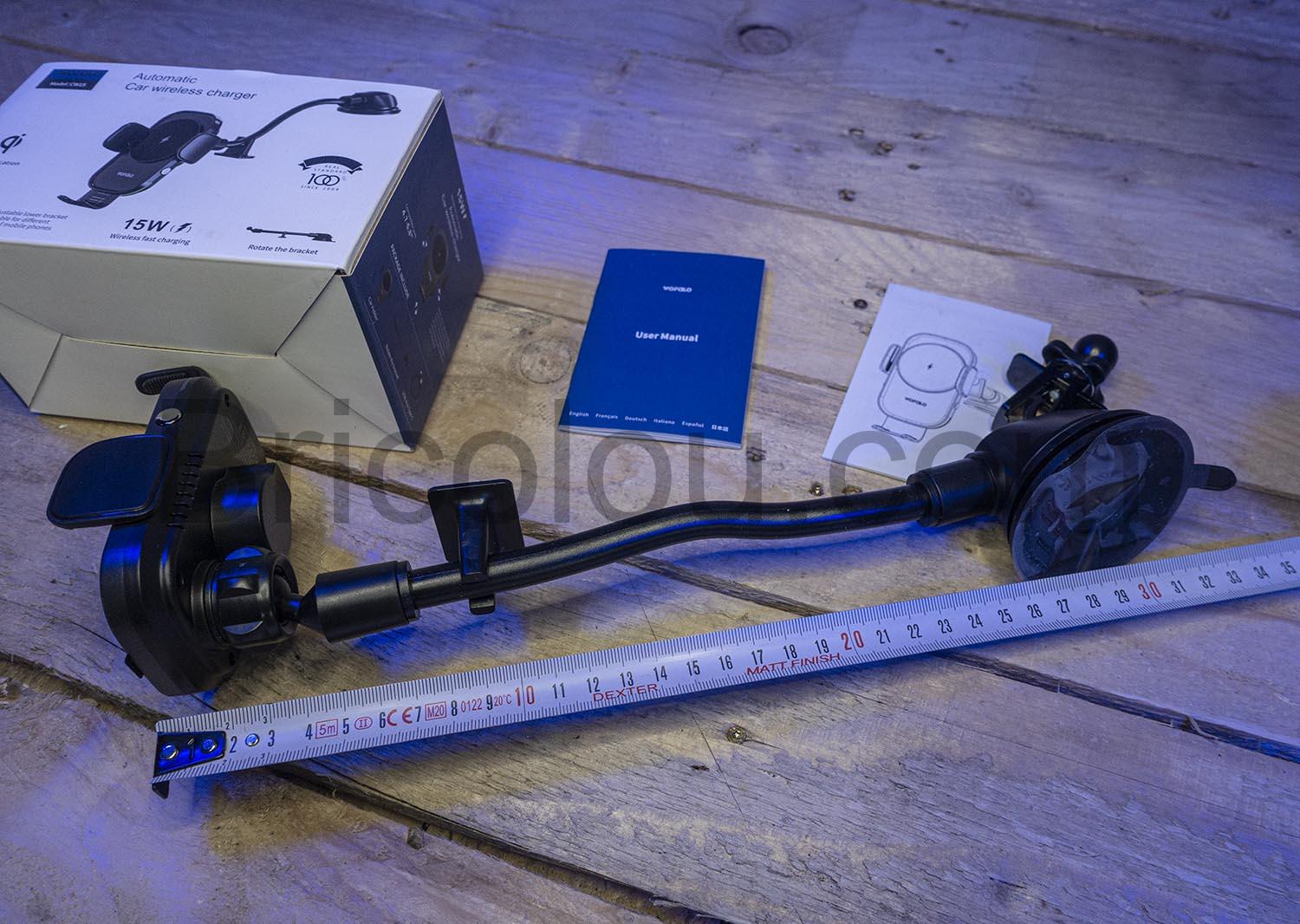 WOFALO Support Telephone Smartphone Voiture Chargeur sans Fil Induction WOFALO Support Téléphone Smartphone Voiture Chargeur sans Fil Induction