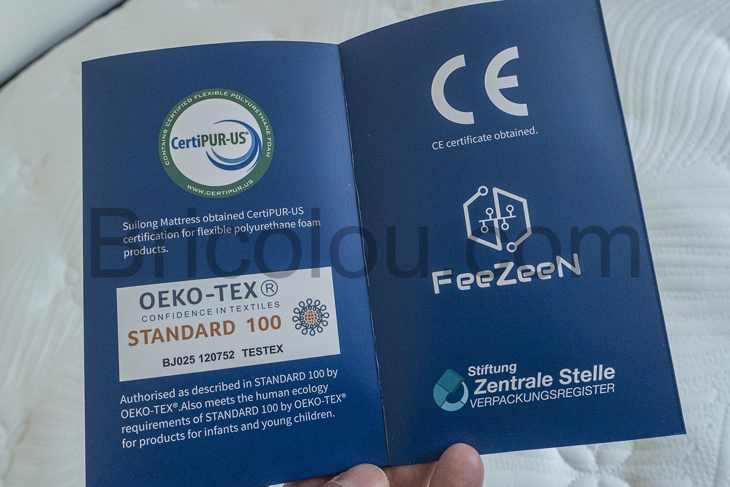 SLC 266 Matelas SuiLong Ressorts Ensaches Independant Mousse Memoire Forme Zones Orthopedique SLC-266 Matelas SuiLong Ressorts Ensachés Indépendant Mousse Mémoire Forme Zones Orthopédique