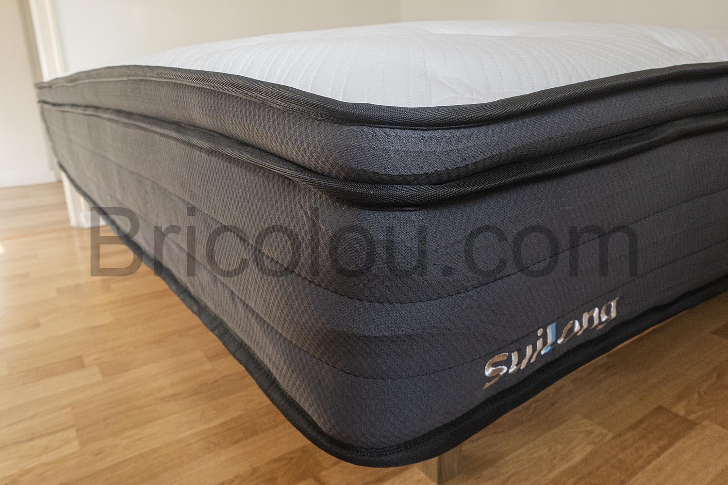 SLC 266 Matelas SuiLong Ressorts Independant Mousse Memoire Forme 7 Zones Orthopedique SLC-266 Matelas SuiLong Ressorts Indépendant Mousse Mémoire Forme 7 Zones Orthopédique