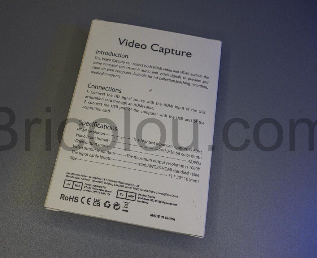 carte capture HDMI DIGITNOW! enregistrement vidéo HD 1080p digitalisation
