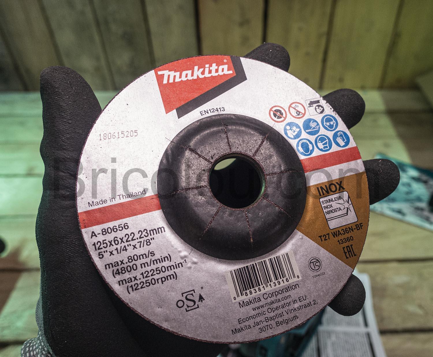 Meuleuse angle Brushless 125 sans fil Disqueuse DGA513Z DGA 513 Meuleuse angle Brushless 125 sans fil Disqueuse DGA513Z DGA 513