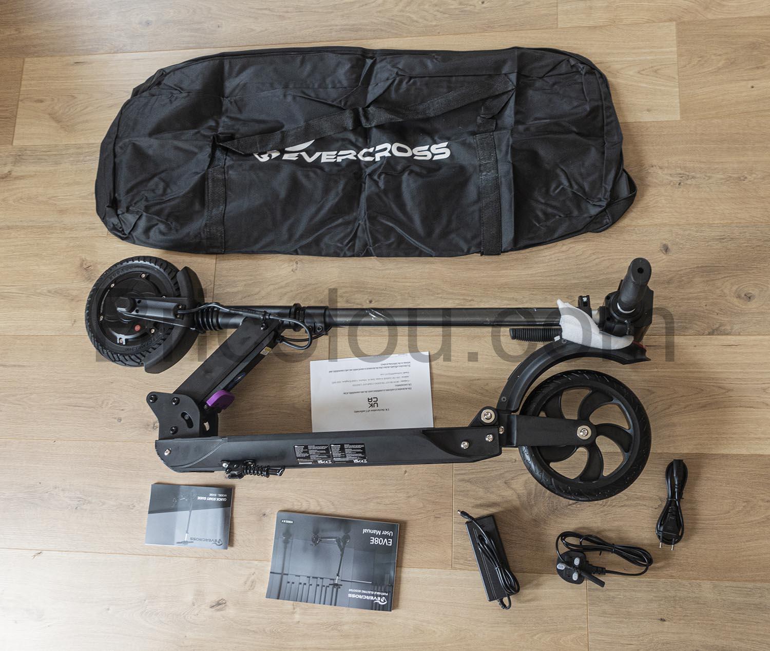EVERCROSS Trottinette Electrique 8 Pneus E Scooter Pliable 350W Moteur 36V complete EVERCROSS Trottinette Électrique 8 Pneus E-Scooter Pliable 350W Moteur 36V complete