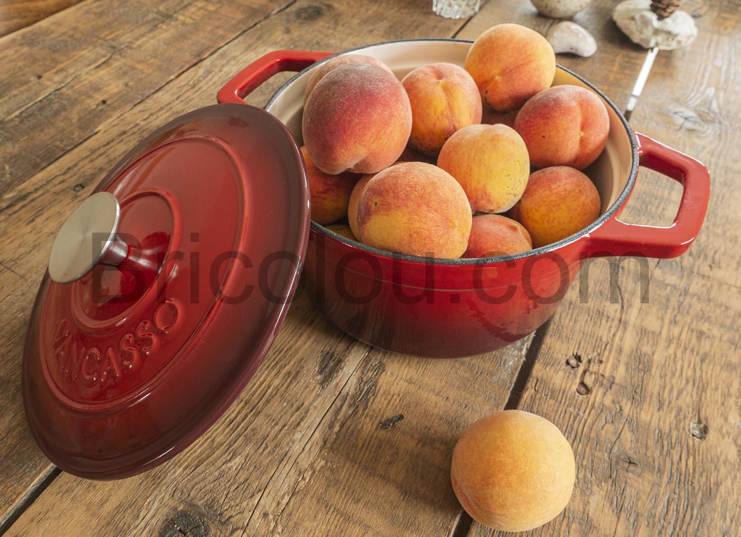vancasso Emaillee Rouge Casserole Couvercle Dutch Oven vancasso Émaillée Rouge Casserole Couvercle Dutch Oven