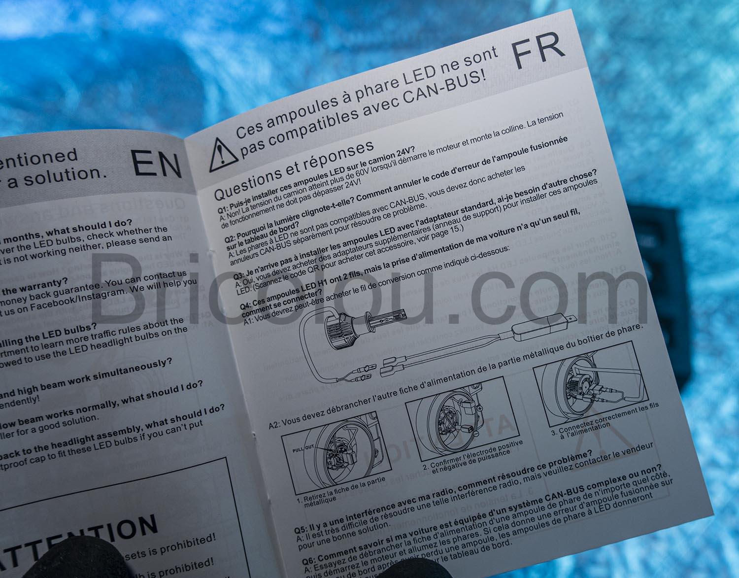 Ampoule H7 LED bi face BEAMFLY pour Phares 100W Ampoule H7 LED bi face BEAMFLY pour Phares 100W