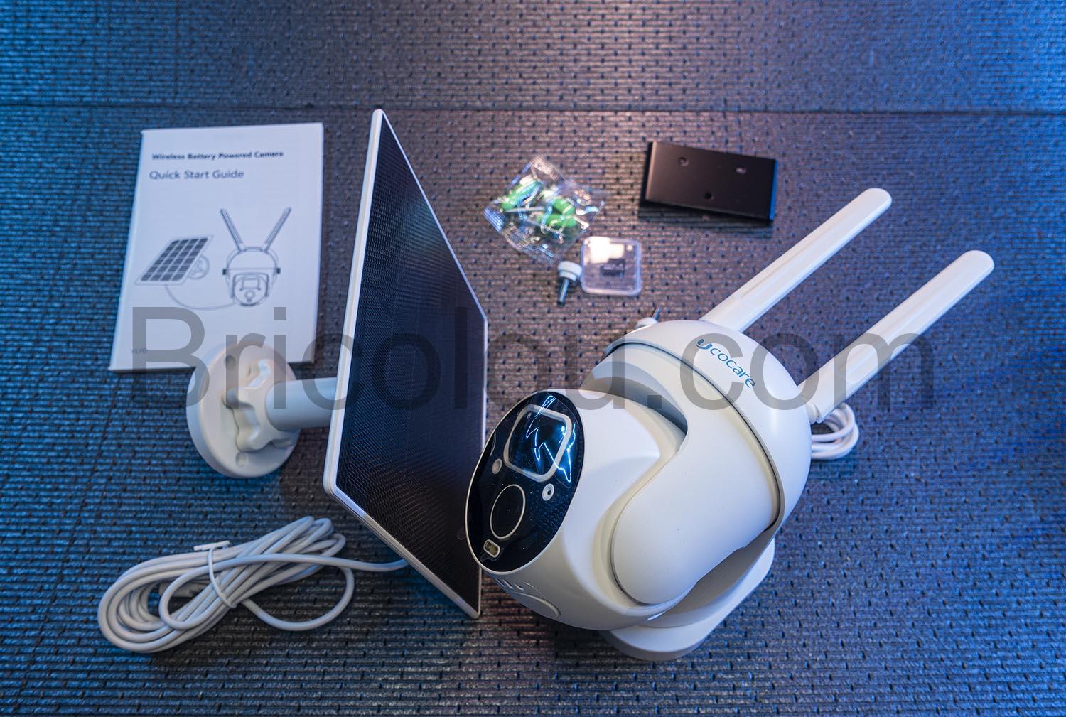 Camera UCOCARE sans Fil Pan Tilt WiFi Surveillance 2K Panneau Solaire Vision Nocturne Camera UCOCARE sans Fil Pan Tilt WiFi Surveillance 2K Panneau Solaire Vision Nocturne