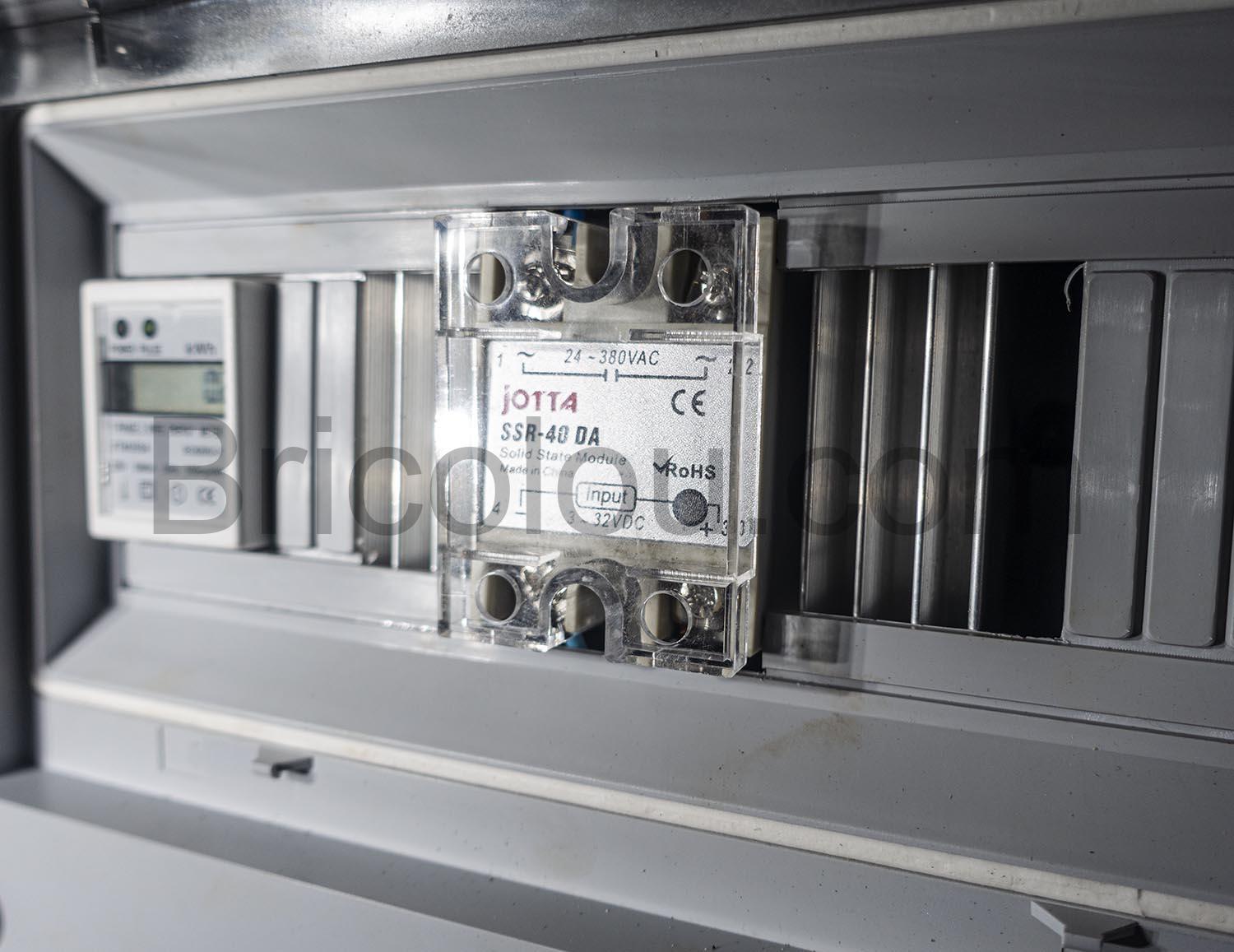 Dissipateur SSR Relais statique radiateur thermique aluminium boitier decoupe Dissipateur SSR Relais statique radiateur thermique aluminium boitier decoupe