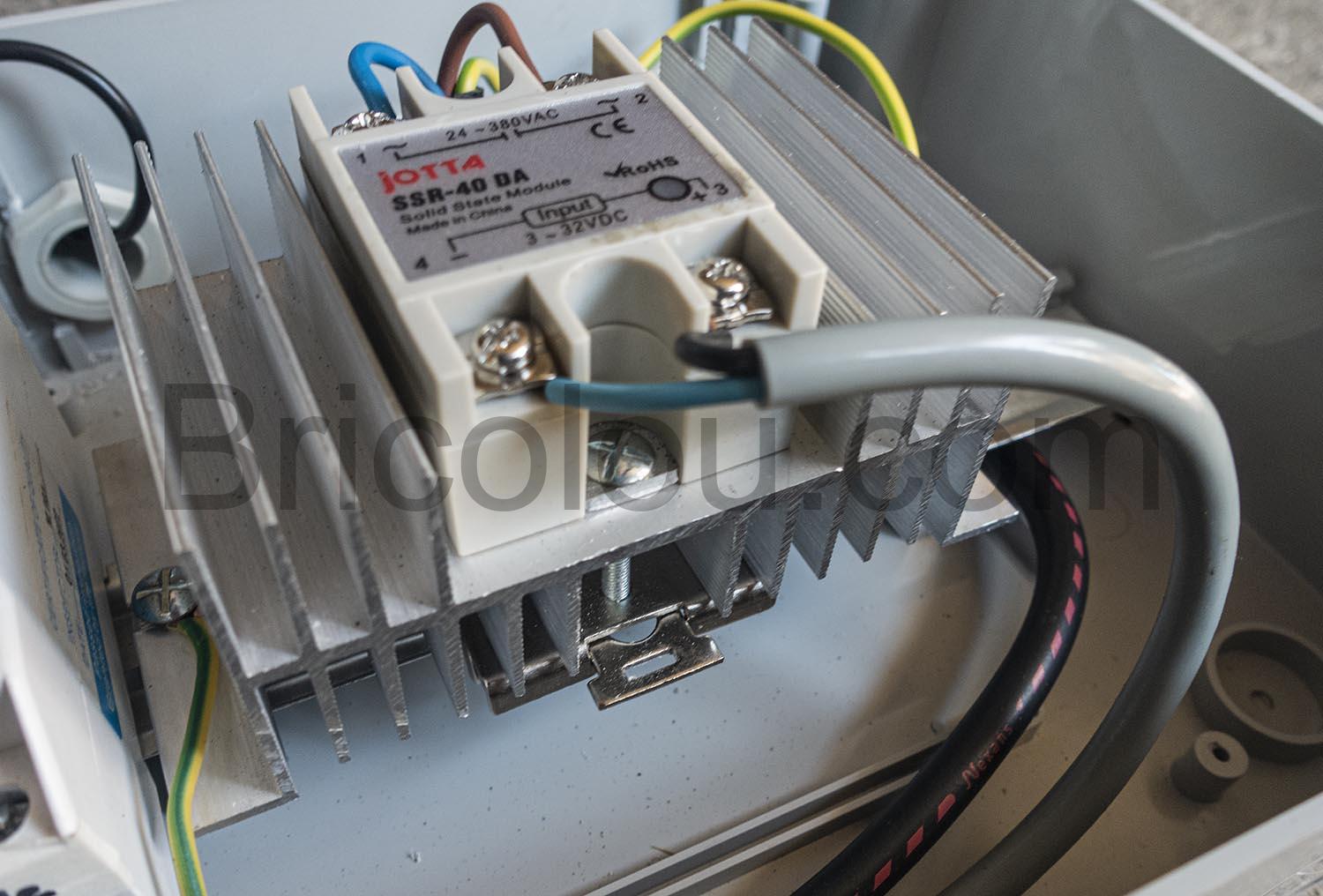 Dissipateur SSR Relais statique radiateur thermique aluminium cosse electrique Dissipateur SSR Relais statique radiateur thermique aluminium cosse electrique