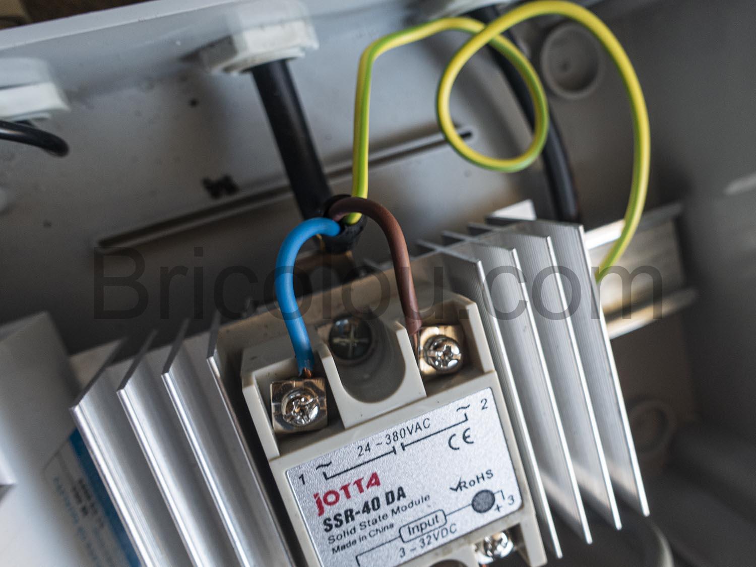 Dissipateur SSR Relais statique radiateur thermique aluminium fil Dissipateur SSR Relais statique radiateur thermique aluminium fil