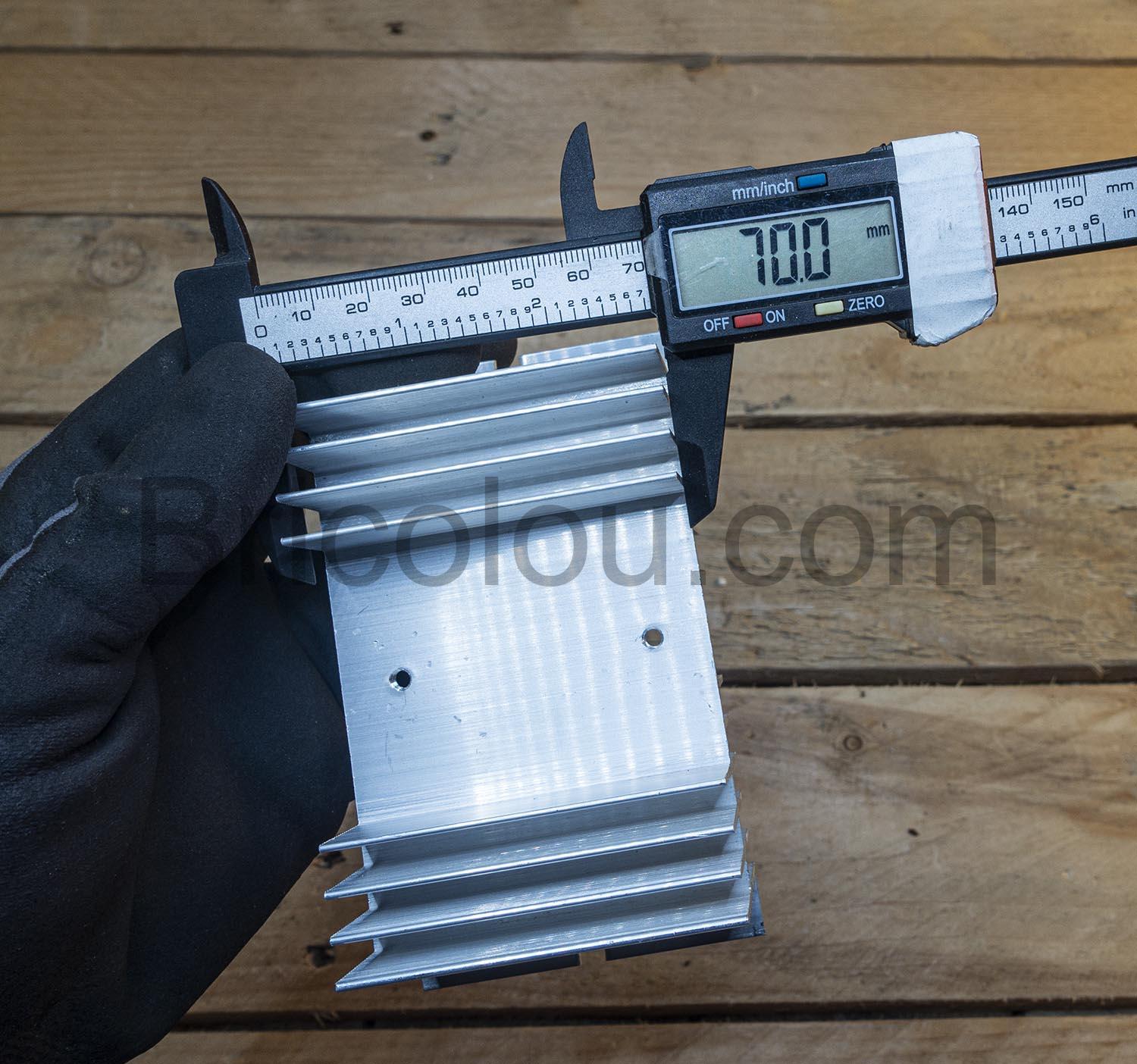 Dissipateur SSR Relais statique radiateur thermique aluminium hauteur Dissipateur SSR Relais statique radiateur thermique aluminium hauteur