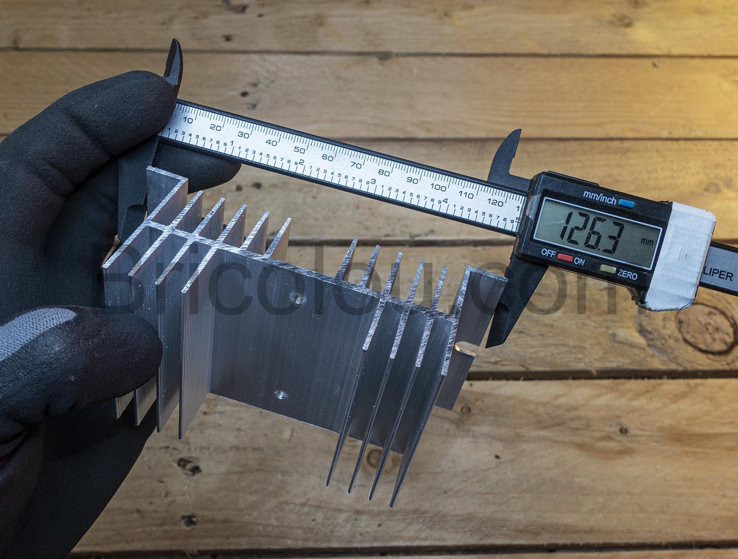 Dissipateur SSR Relais statique radiateur thermique aluminium longueur Dissipateur SSR Relais statique radiateur thermique aluminium longueur