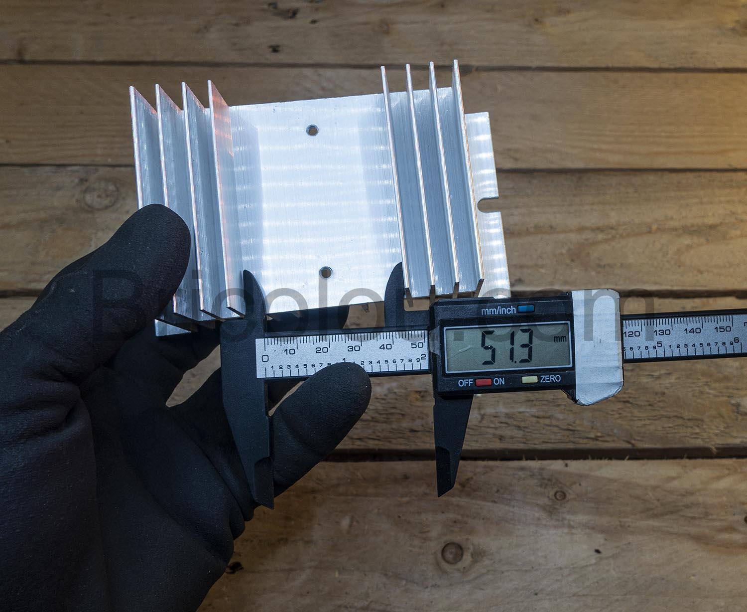 Dissipateur SSR Relais statique radiateur thermique aluminium mesure Dissipateur SSR Relais statique radiateur thermique aluminium mesure