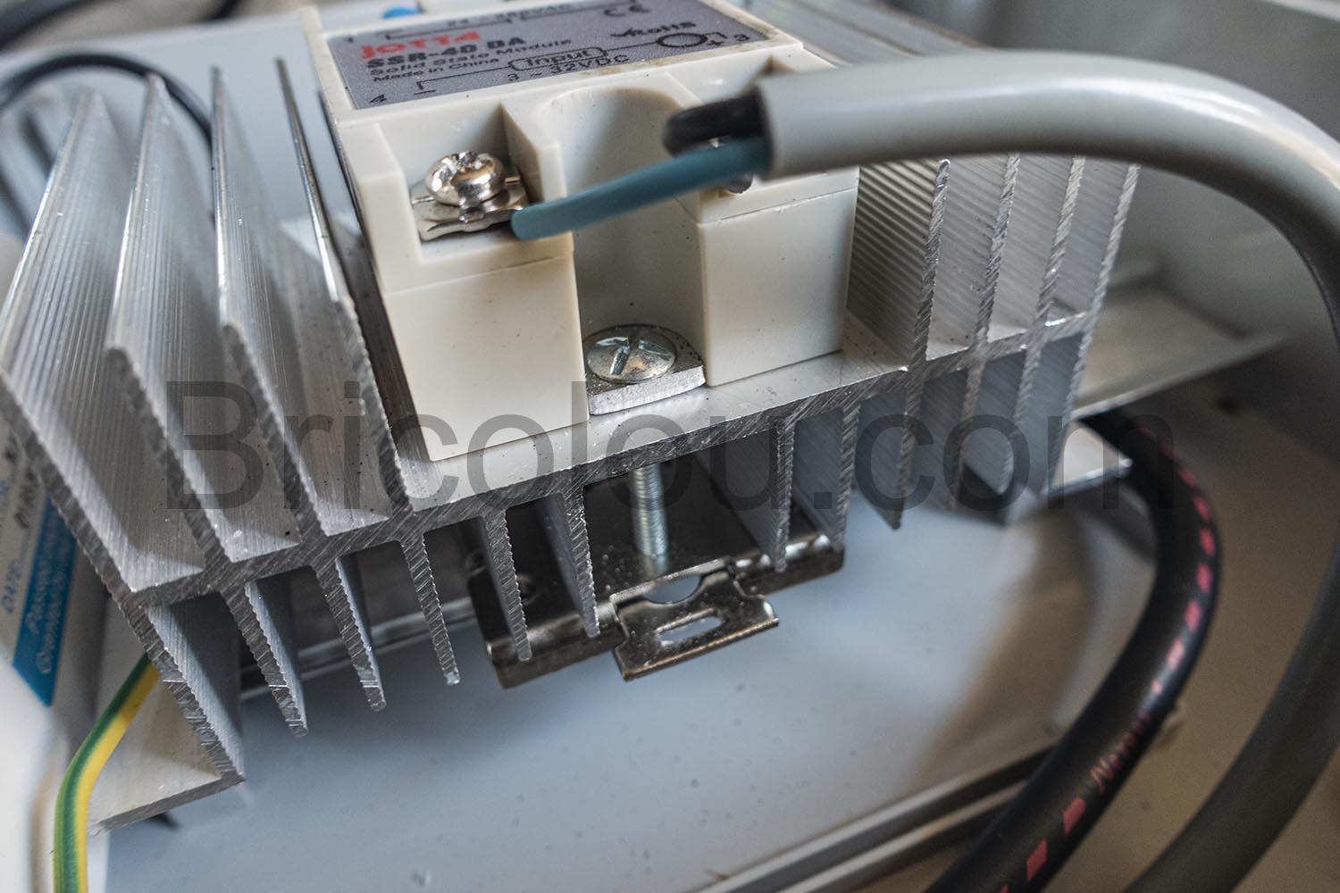 Dissipateur SSR Relais statique radiateur thermique aluminium serrage vis Dissipateur SSR Relais statique radiateur thermique aluminium serrage vis