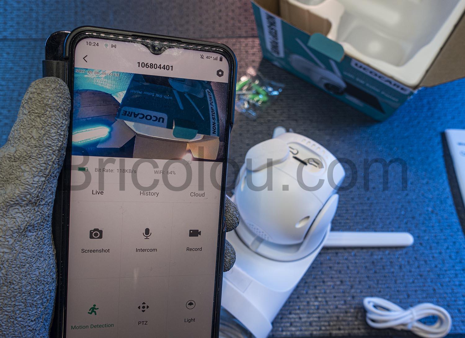 UCOCARE sans Fil PanTilt WiFi Surveillance 2K Panneau Solaire PanTilt Vision Nocturne IP66 UCOCARE sans Fil PanTilt WiFi Surveillance 2K Panneau Solaire PanTilt Vision Nocturne IP66