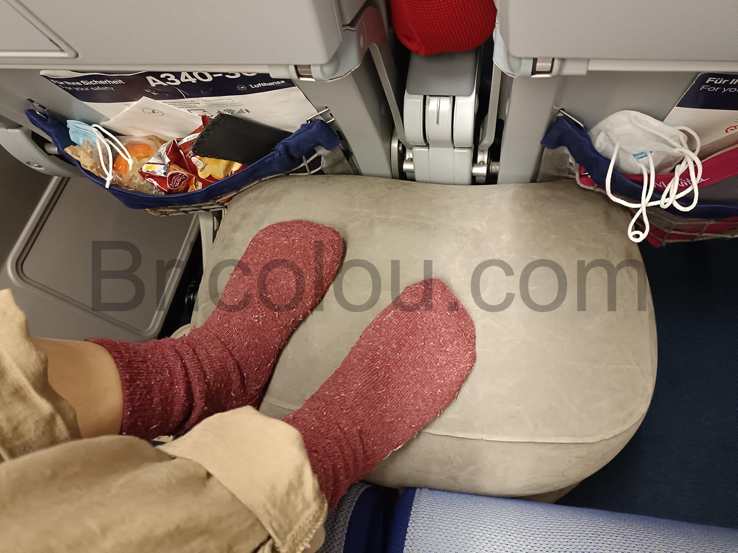 Oreiller repose pieds gonflable WADEO dessus Oreiller repose-pieds gonflable WADEO dessus