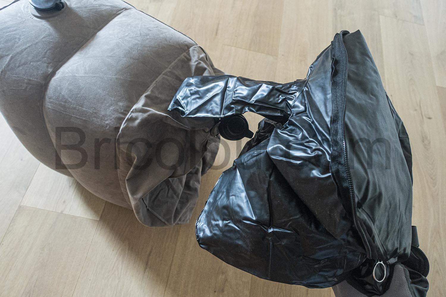 Oreiller repose pieds gonflable WADEO Oreiller repose-pieds gonflable WADEO explication