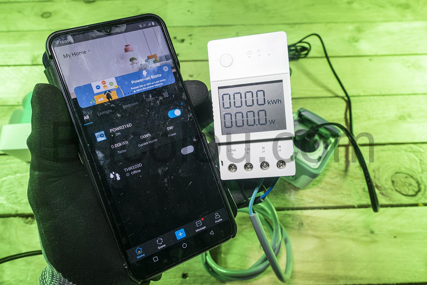 SONOFF POW Elite Interrupteur Connecte WiFi Mesure Consommation Electrique app SONOFF POW Elite Interrupteur Connecté WiFi Mesure Consommation Electrique app