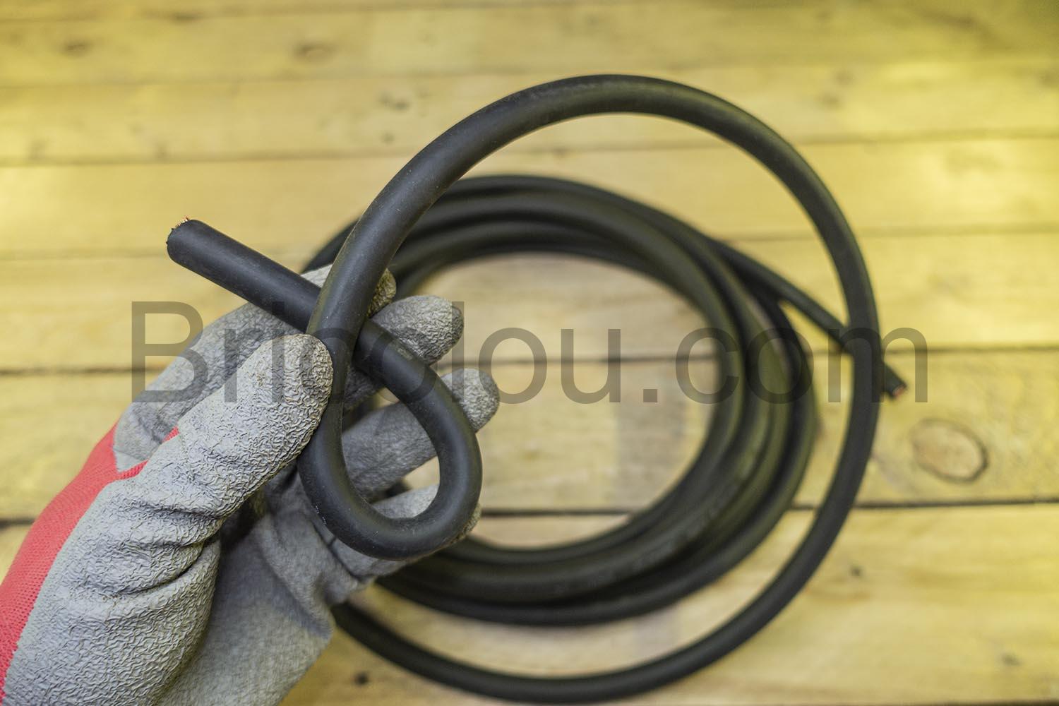 STM Cable soudure masse 50 mm² H01N2 D HAR VDE 0282 STM Câble soudure masse 50 mm² H01N2-D HAR VDE 0282 flexible