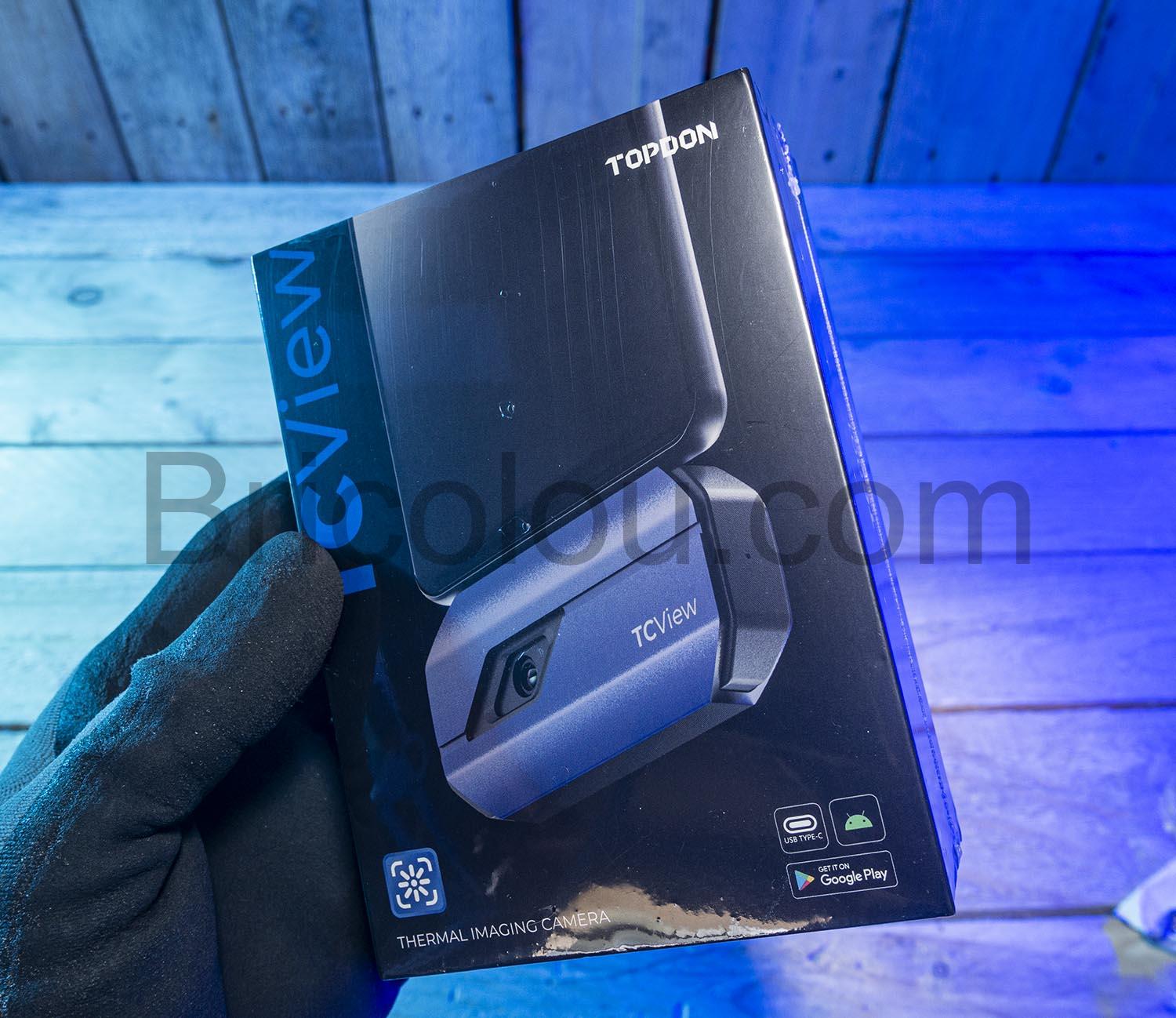 TOPDON TC001 Camera Thermique USB C Imageur chaleurboite devant TOPDON TC001 Caméra Thermique USB C Imageur chaleurboite devant