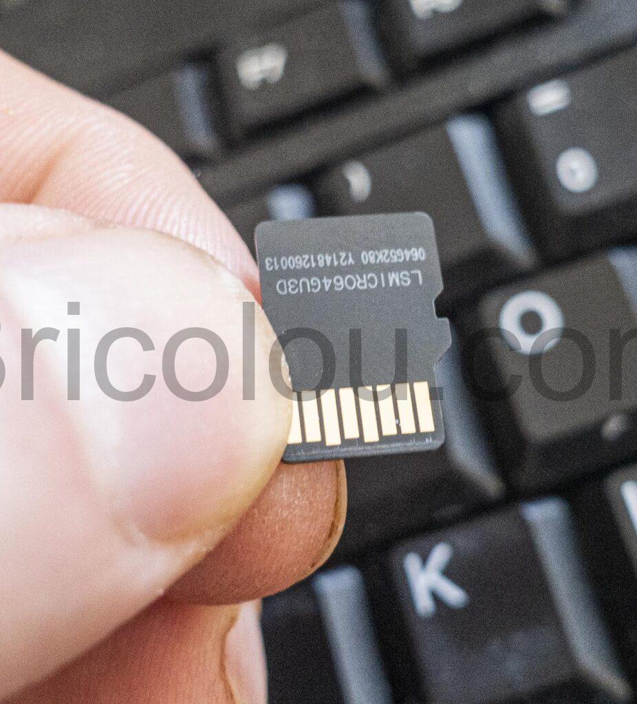 Carte MicroSD mémoire adaptateur SD Amazon Basics 64 Go A2 U3 100 Mo dos