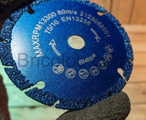Disque à tronçonner diamanté Titanit 75 mm x 10 mm Multicut RM55