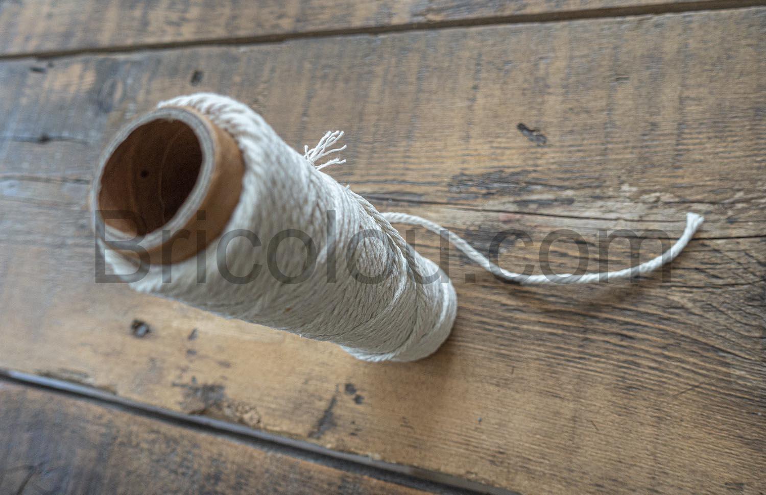 Fil de coton naturel pour macrame bobine Fil de coton naturel pour macramé bobine