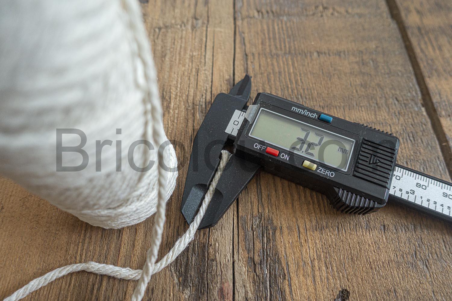 Fil de coton naturel pour macrame mesure Fil de coton naturel pour macramé mesure