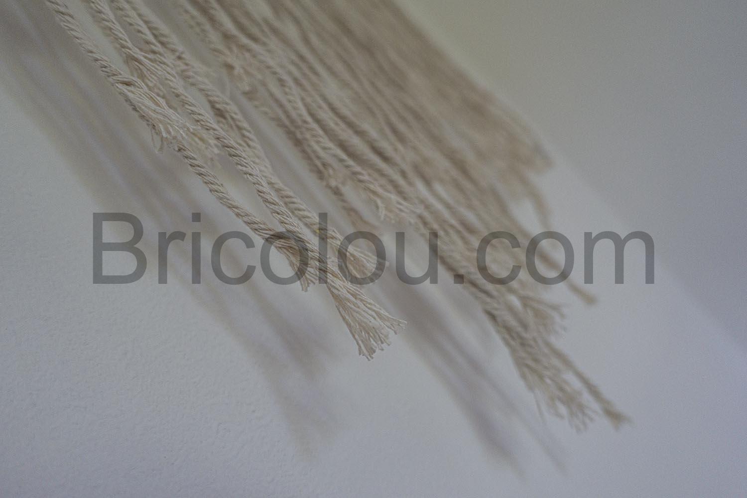 Fil de coton naturel pour macrame mur Fil de coton naturel pour macramé mur