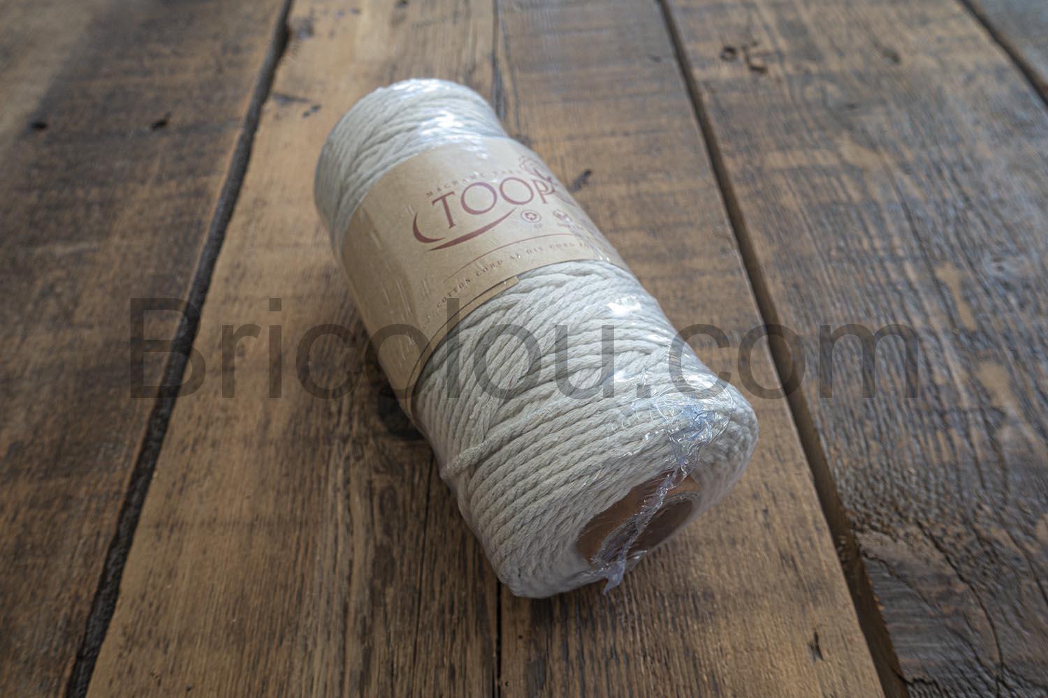 Fil de coton naturel pour macrame neuve Fil de coton naturel pour macramé neuve