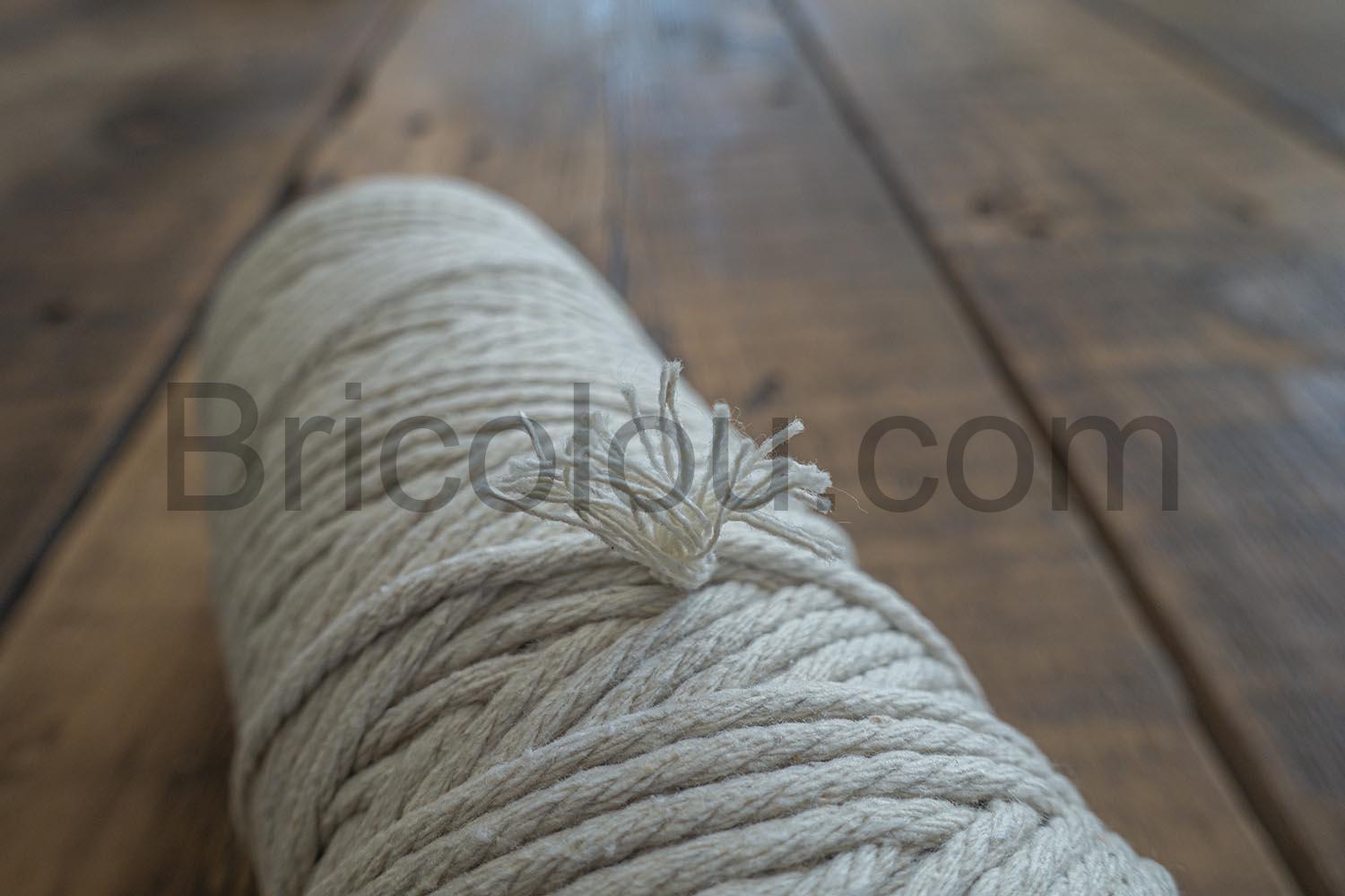 Fil de coton naturel pour macrame noeud Fil de coton naturel pour macramé noeud